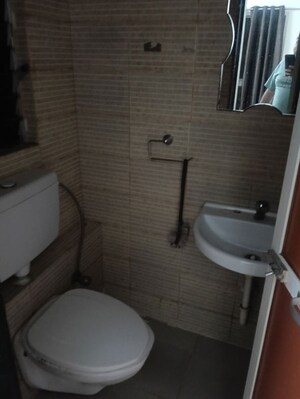 Bathroom in 1 BHK Apartment at DB Orchid Ozone, Dahisar East – for Rent