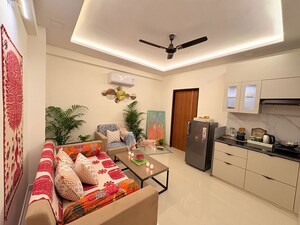 Living Room in 1 BHK Apartment at Redwood Magnus, Jeerota – for Rent