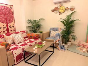 Living Room in 1 BHK Apartment at Redwood Magnus, Jeerota – for Rent