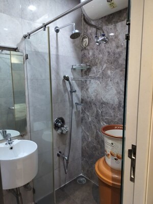 Bathroom in 1 BHK Apartment at Krishna Residency Malad West, Malad West – for Rent