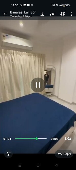 Team Area in 2 BHK Apartment at Svarna Rosemary, Mahim West – for Rent