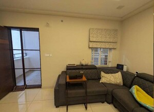 Living Room in 3.5 BHK Apartment at Sumadhura Horizon, Kondapur – for Rent
