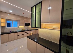 Kitchen in 3 BHK Apartment at SRR Sriram River View, Narsingi – for Rent