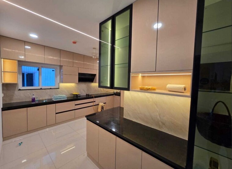 Kitchen, srr-sriram-river-view 3 Bedroom 1885 Sq.Ft. Apartment In Narsingi Hyderabad 10505167