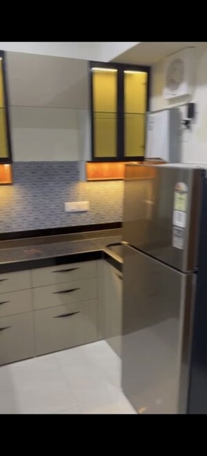 Kitchen in 1 RK Apartment at Lodha Crown Quality Homes, Majiwada – for Rent