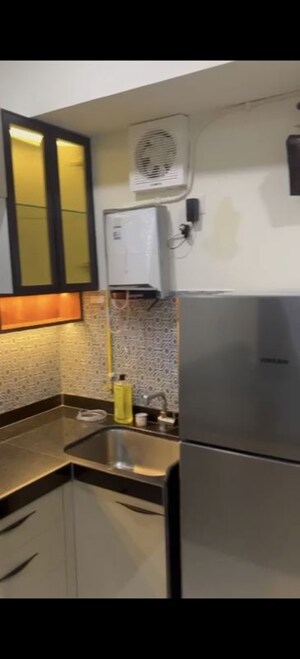 Kitchen in 1 RK Apartment at Lodha Crown Quality Homes, Majiwada – for Rent