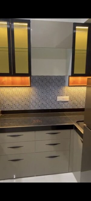 Kitchen in 1 RK Apartment at Lodha Crown Quality Homes, Majiwada – for Rent