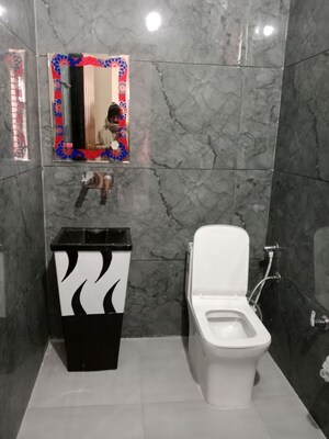 Bathroom in 2 BHK Builder Floor at Huda – for Rent