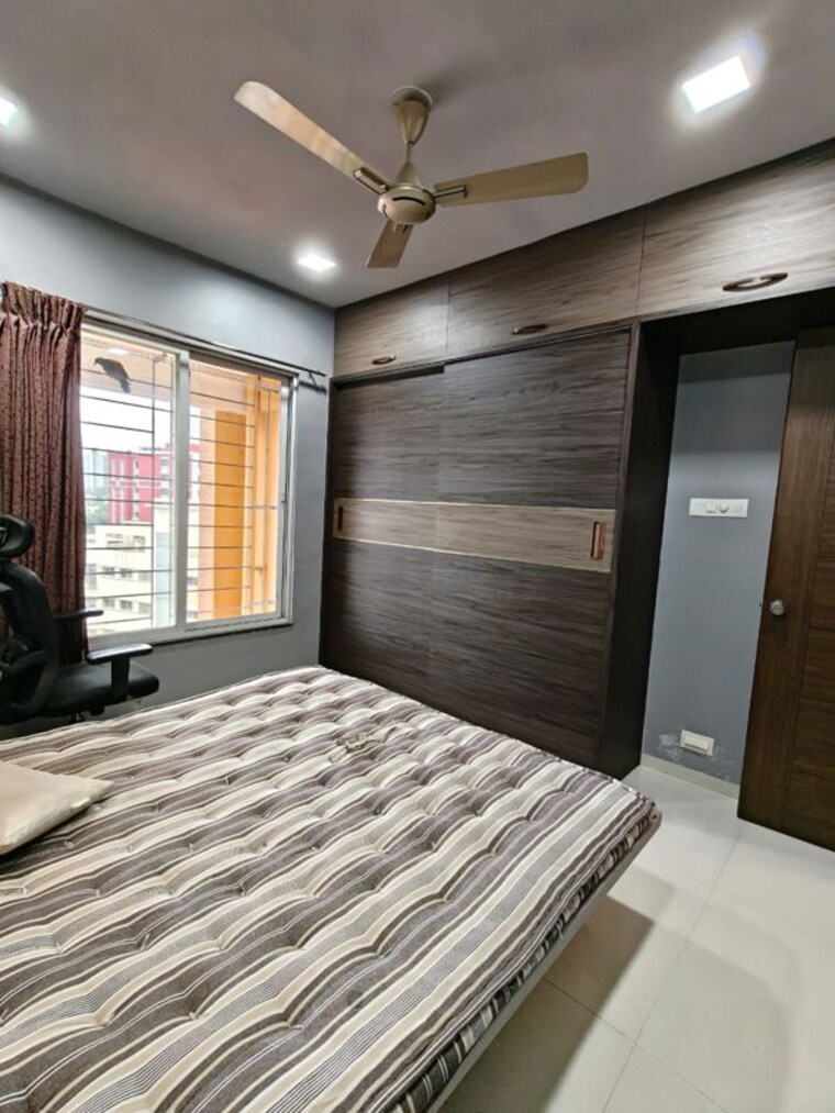 Bedroom, blue-27th-avenue 3 Bedroom 1300 Sq.Ft. Apartment In Bavdhan Pune 10505219
