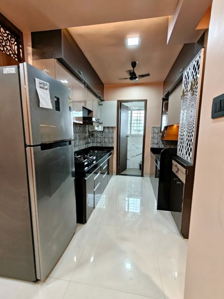 Kitchen, blue-27th-avenue 3 Bedroom 1300 Sq.Ft. Apartment In Bavdhan Pune 10505219