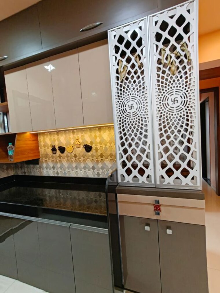 Kitchen, blue-27th-avenue 3 Bedroom 1300 Sq.Ft. Apartment In Bavdhan Pune 10505219
