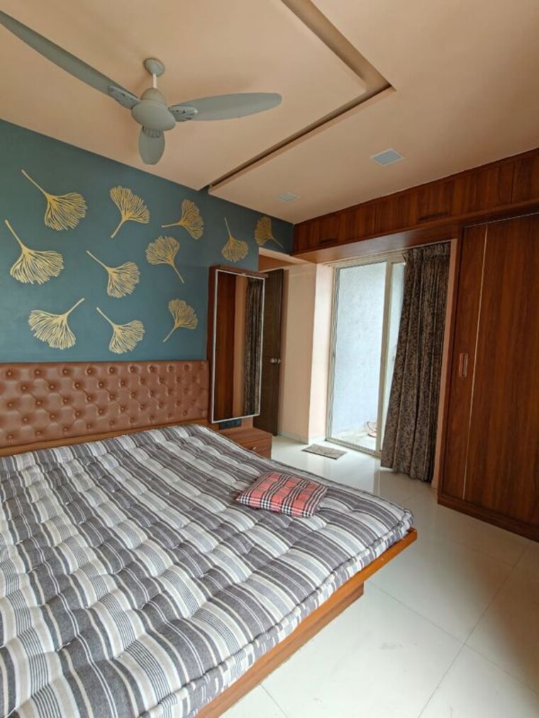 Bedroom, blue-27th-avenue 3 Bedroom 1300 Sq.Ft. Apartment In Bavdhan Pune 10505219