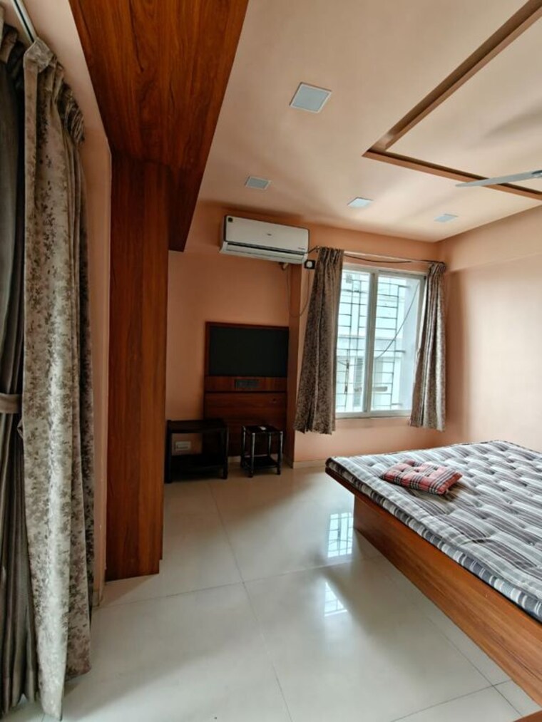 Bedroom, blue-27th-avenue 3 Bedroom 1300 Sq.Ft. Apartment In Bavdhan Pune 10505219