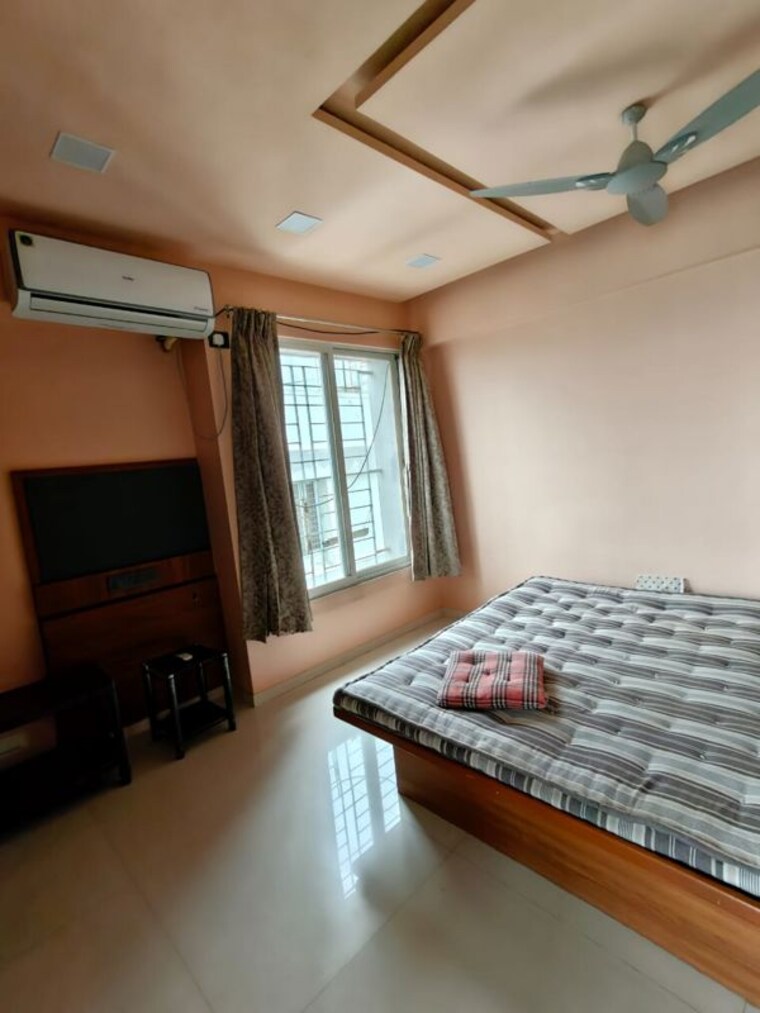 Bedroom, blue-27th-avenue 3 Bedroom 1300 Sq.Ft. Apartment In Bavdhan Pune 10505219
