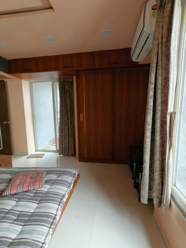 Bedroom, blue-27th-avenue 3 Bedroom 1300 Sq.Ft. Apartment In Bavdhan Pune 10505219