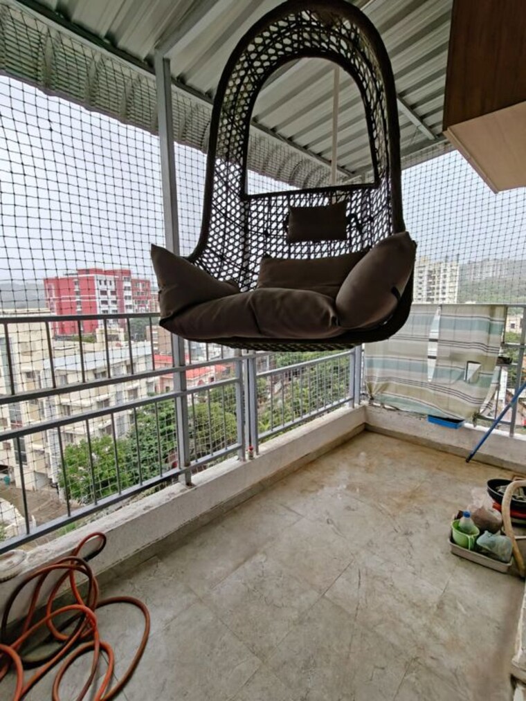 Balcony, blue-27th-avenue 3 Bedroom 1300 Sq.Ft. Apartment In Bavdhan Pune 10505219