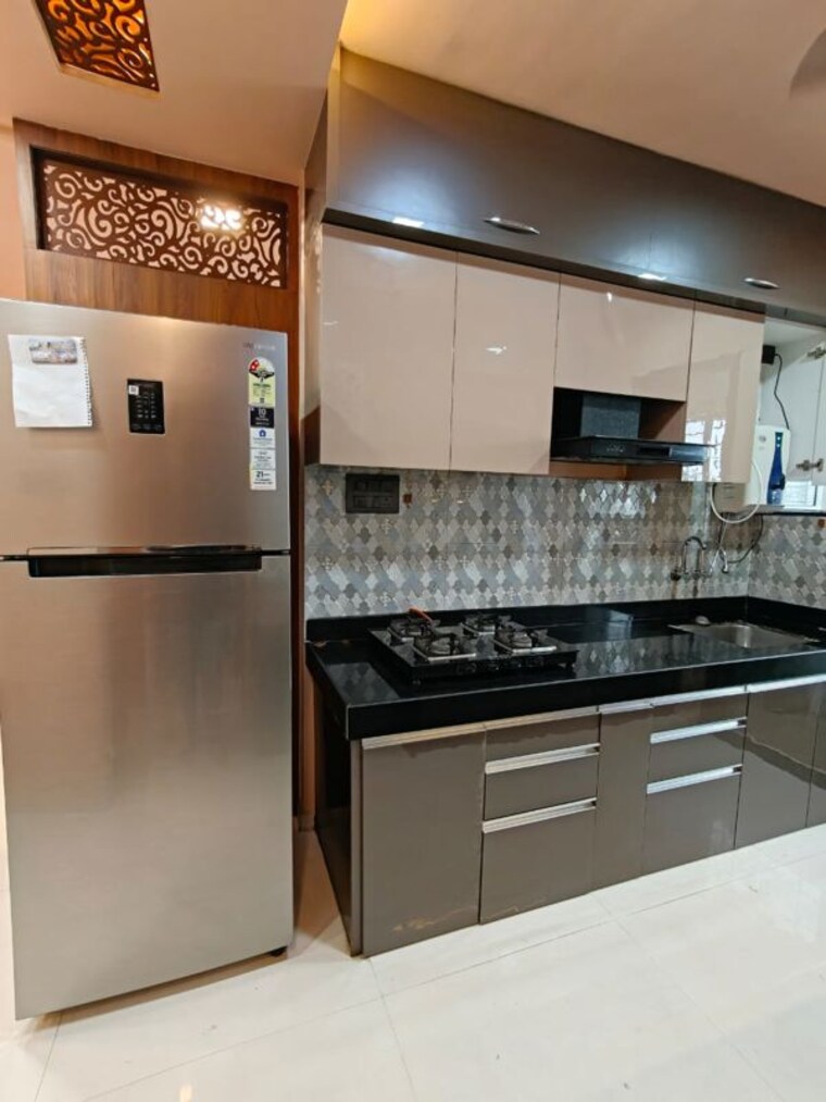 Kitchen, blue-27th-avenue 3 Bedroom 1300 Sq.Ft. Apartment In Bavdhan Pune 10505219