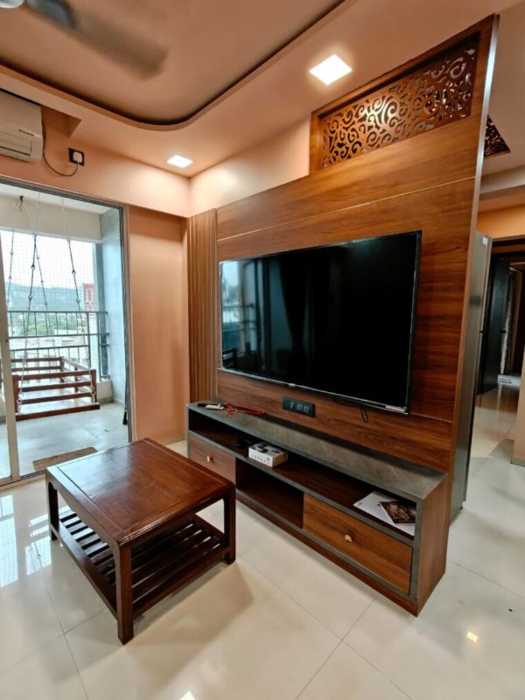 Living Room, blue-27th-avenue 3 Bedroom 1300 Sq.Ft. Apartment In Bavdhan Pune 10505219