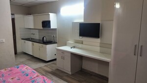 Kitchen in 1 RK Apartment at Paramount Golf Forest Studio Apartments - OAK Towe, Zeta I Greater Noida – for Rent