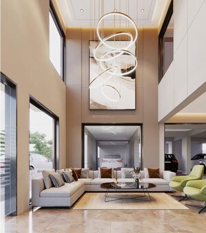 Building Lobby in 3 BHK Apartment at SB Urban Park, Rachenahalli – for Sale