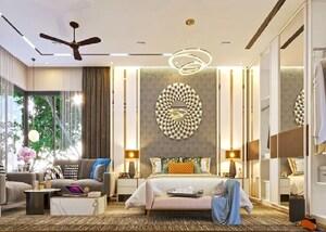Living Room in 4 BHK Villa at Radhey Raaga, Kollur – for Sale