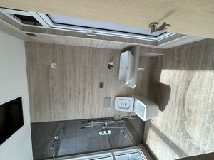 Bathroom in 3 BHK Apartment at Marathon Monte South, Byculla West – for Rent