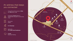 3.5 BHK Apartment – Map Location View at Adani The Marq, Sector 102a - for Sale