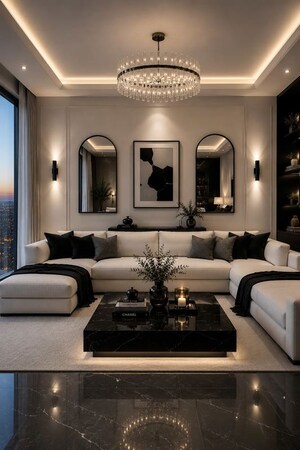Living Room in 4 BHK Independent House at Vasant Kunj – for Sale