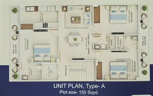 Floor Plan in 3 BHK Builder Floor at Lion Green Valley, Sohna Sector 35 – for Sale
