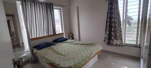 Bedroom in 2 BHK Penthouse at Pandit Javdekar Red Earth, Pirangut – for Rent