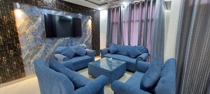 Living Room in 4 BHK Apartment at Aditya Palm Court, Vip Road – for Rent