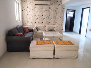 Living Room in 2.5 BHK Apartment at Golf Edge, Gachibowli – for Rent
