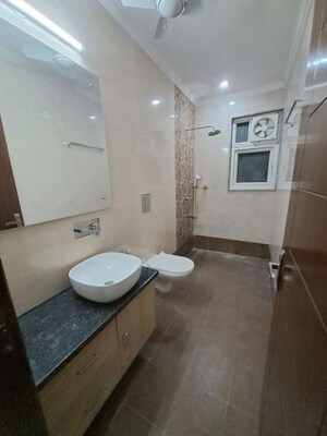Bathroom in 3 BHK Builder Floor at Chittaranjan Park – for Sale