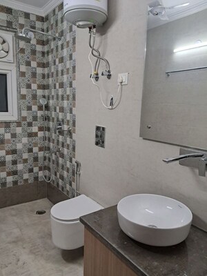 Bathroom in 3 BHK Builder Floor at Chittaranjan Park – for Sale