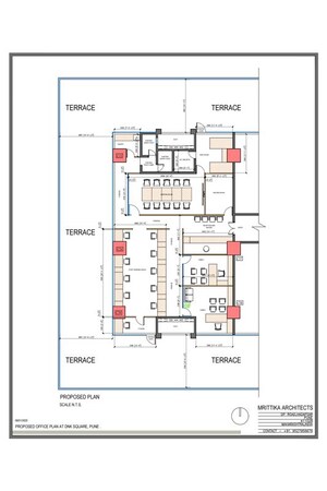 Floor Plan in  Office Space at DNK Square, Viman Nagar – for Rent