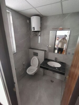 Bathroom in 3 BHK Apartment at Rishita Manhattan, Gomti Nagar – for Rent