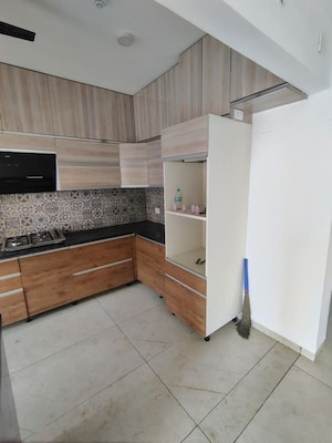 Kitchen in 3 BHK Apartment at Rishita Manhattan, Gomti Nagar – for Rent
