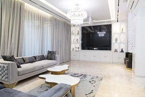 Living Room in 3 BHK Apartment at One Hiranandani Park Barrington, Ghodbunder Road – for Sale