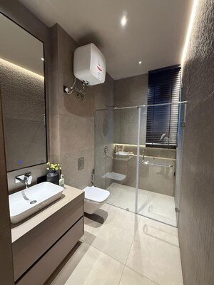 Bathroom in 4 BHK Apartment at Ghazipur – for Sale