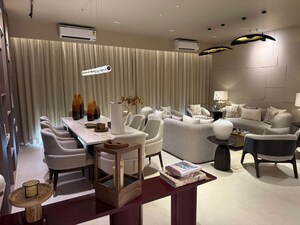 Living Room in 4 BHK Apartment at Ghazipur – for Sale