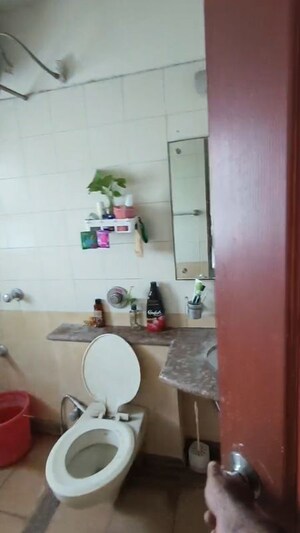 Bathroom in 3 BHK Apartment at Zircon Ventures CHS Ltd, Viman Nagar – for Rent