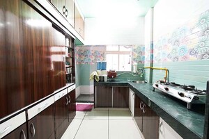 Kitchen in 3 BHK Apartment at Sola – for Sale