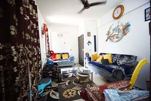 Living Room in 2 BHK Apartment at Ghatlodia – for Sale