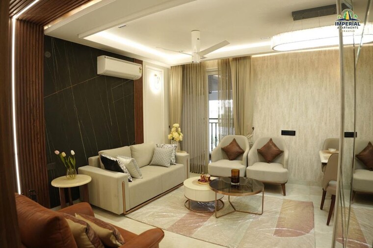Living Room, harmony-imperial-apartments 3 Bedroom 1810 Sq.Ft. Apartment In Kishanpura Zirakpur 10506036