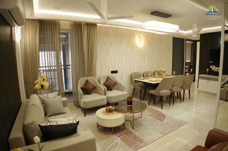 Living Room, harmony-imperial-apartments 3 Bedroom 1810 Sq.Ft. Apartment In Kishanpura Zirakpur 10506036