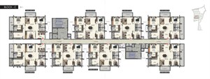 Floor Plan in 3.5 BHK Apartment at Kokapet – for Sale
