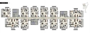 Floor Plan in 3.5 BHK Apartment at Kokapet – for Sale