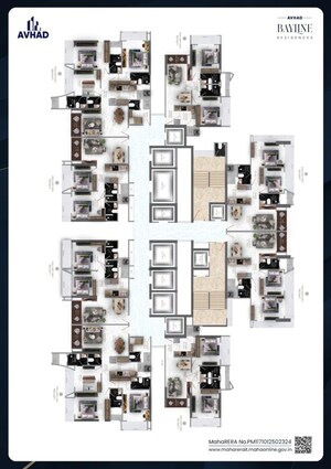 Floor Plan in 2 BHK Apartment at Mumbai Central Suburbs – for Sale