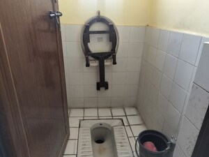 Bathroom in 1 BHK Apartment at Laxmi Tara Market, Thergaon – for Rent