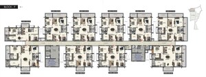 Floor Plan in 3.5 BHK Apartment at Kokapet – for Sale